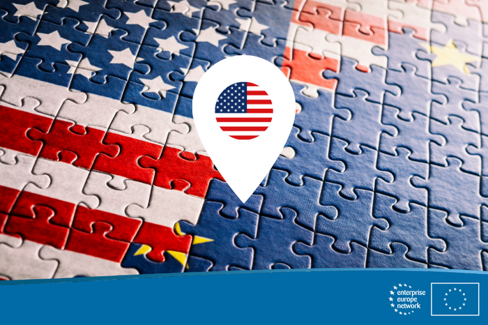 bandiera UE e USA